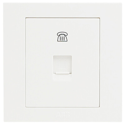 

ABB switch socket panel two TV computer socket Yongzhi series white AH325