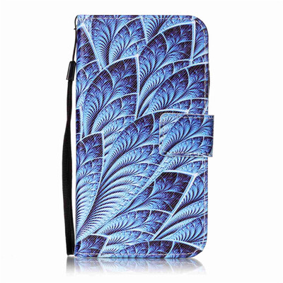 

Blue Dazzle Design PU Leather Flip Cover Wallet Card Holder Case for LG K10