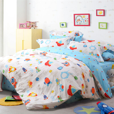 

Dohia Bedding Set Cotton Twill Cartoon Bed Sheets Four Sheets 15m Bed Through the Future 200x230cm