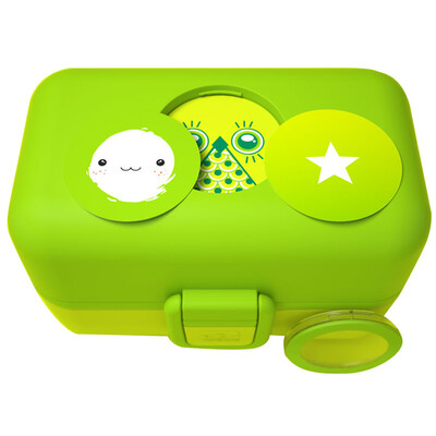 

Monbento creative children &39s student tableware lunch box Japanese lunch box can be microwave green 3000 01 055
