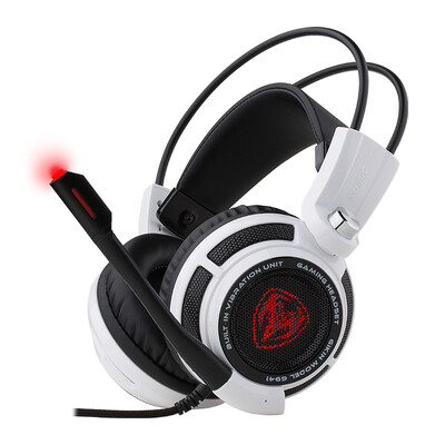 

SOMIC (SOMIC) G941 белая акустическая шумоподавляющая версия игровой игровой гарнитуры компьютерная гарнитура активное шумоподавление USB7.1 звук с пшеницей черный