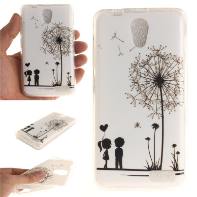 

Lovers&dandelion Pattern Soft Thin TPU Rubber Silicone Gel Case Cover for Lenovo A319