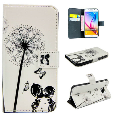 

Children&dandelion Design PU Leather Flip Cover Wallet Card Holder Case for SAMSUNG GALAXY S6