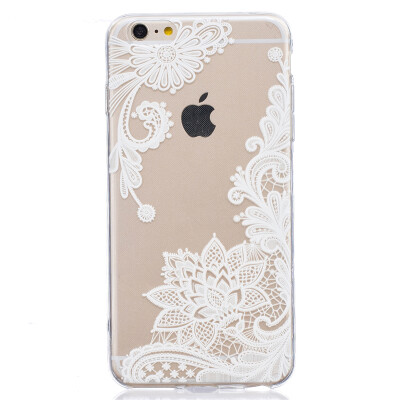 

Lace flowers Pattern Soft Thin TPU Rubber Silicone Gel Case Cover for IPHONE 6/6S