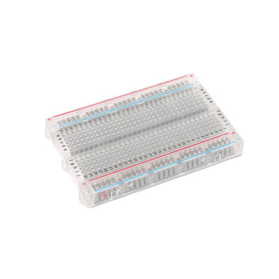 

Mini Transparent Solderless Breadboard 400 Contacts Tie-points Universal New