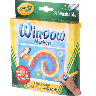 

Painted Crayola 8 color can be washed window decoration dedicated watercolor pen 58-8165