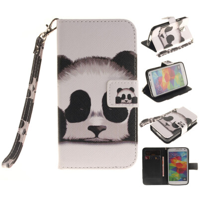 

Panda Design PU Leather Flip Cover Wallet Card Holder Case for SAMSUNG GALAXY S5