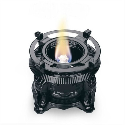 

Traditional Black Alcohol Burner with Metal Stand for Tea Ceremony Teapot Warmer