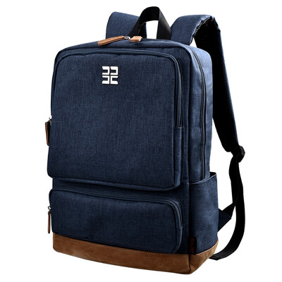 

Bean Drums Shoulder Bag Men&39s Casual Korean Business 156-inch Bag Travel Backpack G43701B Blue