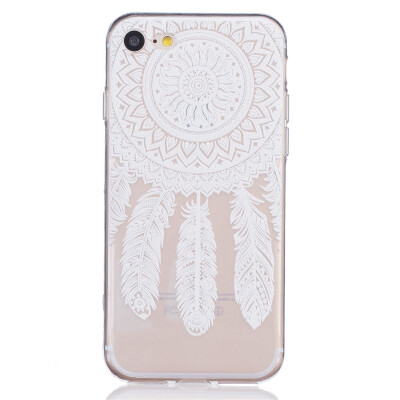 

White wind chimes Dress girl Pattern Soft Thin TPU Rubber Silicone Gel Case Cover for IPHONE 7