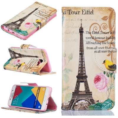 

Paris Tower Design PU Leather Flip Cover Wallet Card Holder Case for SAMSUNG GALAXY A5 2016A510