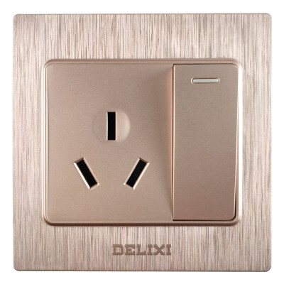 

Delixi (DELIXI) switch socket panel 16A air conditioning socket with double control switch drawing purple series