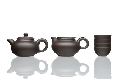 

Travellers Bamboo Gongfu Yixing Clay Teaset 8 pcs