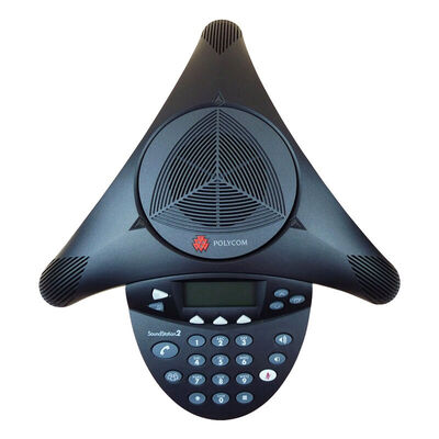 

Polycom (POLYCOM) SoundStation 2EX расширенные аудио конференц-связь и видеоконференции система офисного телефона фиксированной наземной телефонной связи проводная осьминога