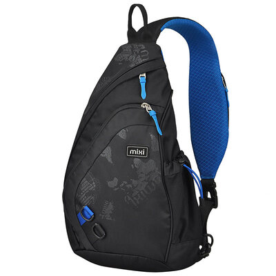 

[Jingdong Supermarket] Mi Xi multi-functional leisure chest bag men's Messenger Triangle package male M5207 Colorful black 17 inches