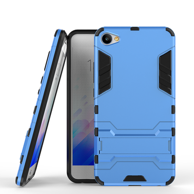 

Синий Slim Robot Armor Kickstand Ударопрочный жесткий корпус из прочной резины для MEIZU X