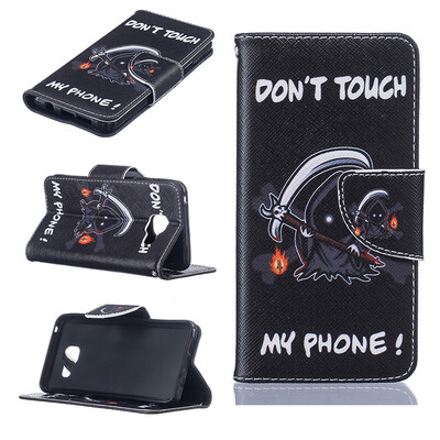 

Grim Reaper Design PU Leather Flip Cover Wallet Card Holder Case for SAMSUNG GALAXY A3 2016A310