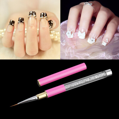 

1Pc Nail Art акриловые Carving Pen Кисть Nail Art Brush рисовании Rose Red