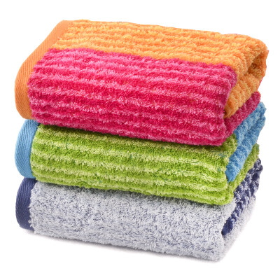 

Yaguang towel home textiles cotton yarn-dyed worsening twist youth dance dance towel three suit water soft red orange gray blue blue green 100g Article 34 76cm