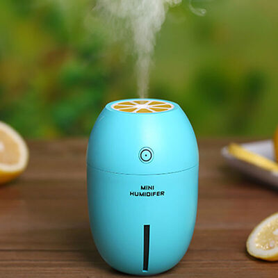 

Lemon Office Ultrasonic USB Humidifier Portable Cup Mini Night Light 180ML Blue