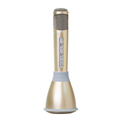 

Telecom PLUS mobile phone karaoke microphone national k song microphone wireless Bluetooth singing propaganda microphone champagne gold