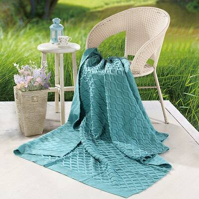 

SAINTMARC Raleigh Living Knitted Stereo Corrugated Blanket SQ174 Blanket Blanket Blanket Marble 130 180