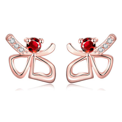 

E071 18K gold plating earrings Fashion Gift zircon earrings
