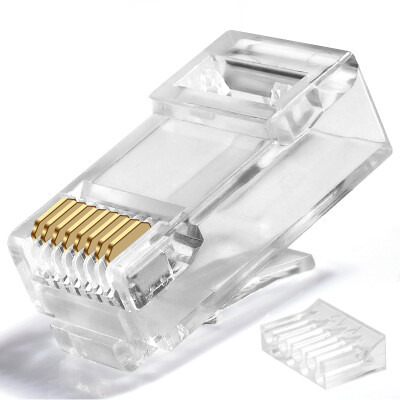 

CNCOB CN-C6E6B-23AB six types of special purpose crystal head two-piece unshielded crystal head gold-plated RJ45 8-pin 8P8C connector UTP 50 bag