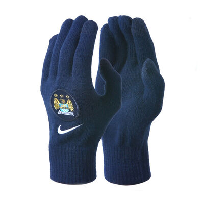 

Nike NIKE warm gloves touch screen men&women riding knitting winter warm fans Manchester City NWGF3416 L XL