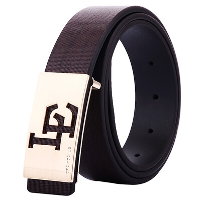 

CROCODILE leather slide buckle Men's belt
