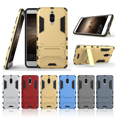 

Gold Slim Robot Armor Kickstand Shockproof Hard Rugged Rubber Back Case For HUAWEI Mate 9 Pro
