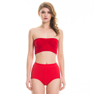 

[Jingdong supermarket] three guns [3] women's cotton underwear cotton ribs stretch female briefs shallow jade + light jade + light warm powder M