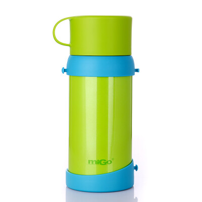 

Jingdong Supermarket] MiGo children's stainless steel insulation pots primary school students baby kettle vacuum portable large capacity cute dual-use water cup wheat yellow