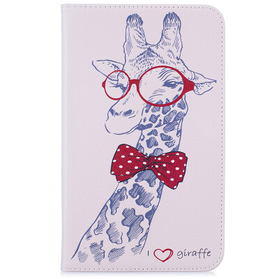 

Giraffe Style Embossing Classic Flip Cover with Stand Function and Credit Card Slot for SAMSUNG GALAXY Tab A 7.0 T280