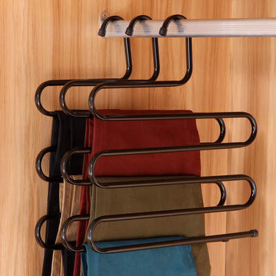

Jingdong Supermarket Ou Runzhe racks S-type black multi-pants rack 3 fitted