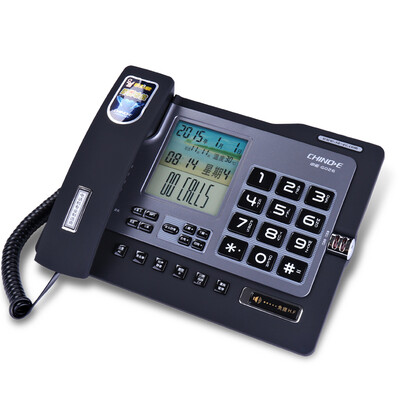 

SinoNet CHINO-E G026 Caller ID Large Screen Blacklist Function Telephone Station Machine Office Home Landline Phone Fixed Phone Panel Black