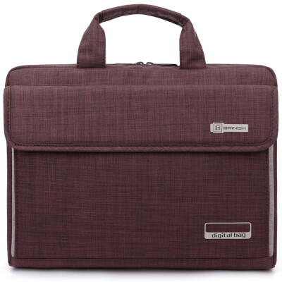 

British BRINCH computer bag 133 inch Apple Lenovo Dell portable shoulder notebook computer bag BW-216 brown