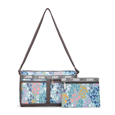 

LeSportsac music broadcast new fashion European and American women bag 7519D579 portable shoulder Messenger bag