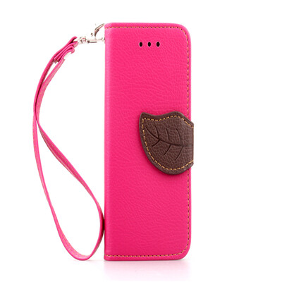 

Pink Design PU Leather Flip Cover Wallet Card Holder Case for Apple iPhone 4G4S