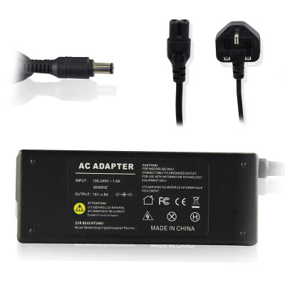 

90W 15V 6A AC Adapter Charger for Toshiba Laptop Adapter UK Plug