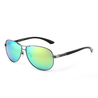 

Kathman Man (CAXMAN) sunglasses male driving mirror polarized yurt mirror men's fashion sunglasses black box green film