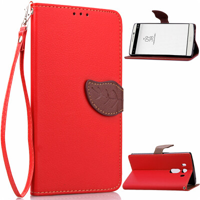 

Red Design PU Leather Flip Cover Wallet Card Holder Case for LG V10H968