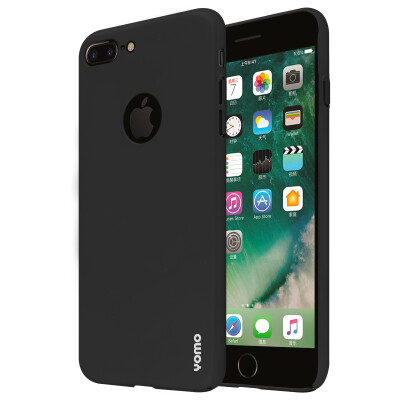 

YOMO Apple iPhone7 plus phone case / cell phone case all-inclusive skin feel frosted hard shell graphite black-logo