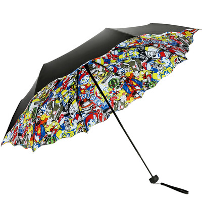 

Paradise umbrella UPF50 double-layer all shade hit black rubber twist sun umbrella sunny umbrella 31827