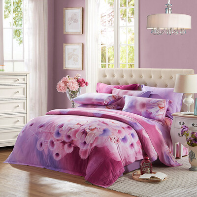 

LUOLAI LOLI Home Textiles Wooled Cotton Four-piece Cotton Bedding Bedding Bedding Cover Warm Blow WAM2186C-4 220 250
