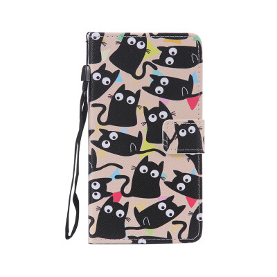 

Cute Kitten Design PU Leather Flip Cover Wallet Card Holder Case for LG LS770