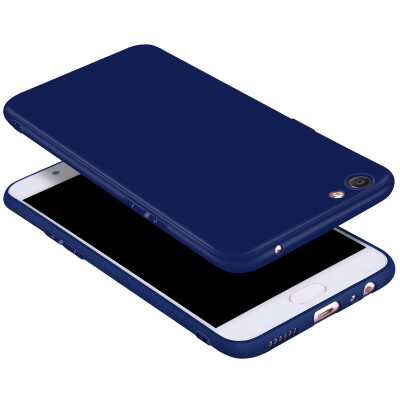 

Pizza oppor9s phone shell R9S silicone all-inclusive soft shell real color matte protective cover blue