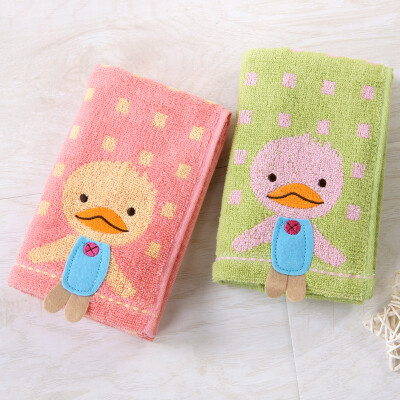 

Gold towel home textile cotton wash towel face towel two loaded candy gradient red / blue 76g / Article 68 * 34cm