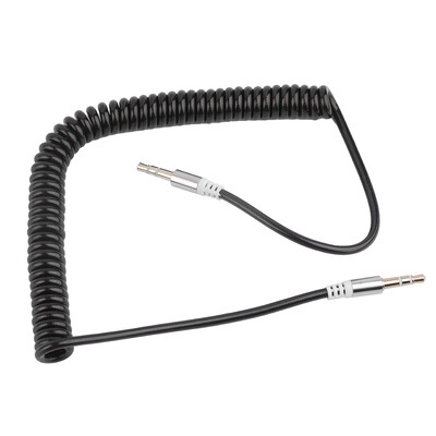 

3.5mm Coiled Cable Stereo Audio Jack Extension Male to Male Spring Auxiliary