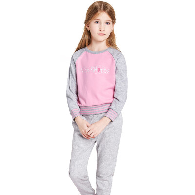 

Balbara (BALABALA) children's clothing girls in the big children girls long-sleeved two-piece women 28041170103 ice blue 140